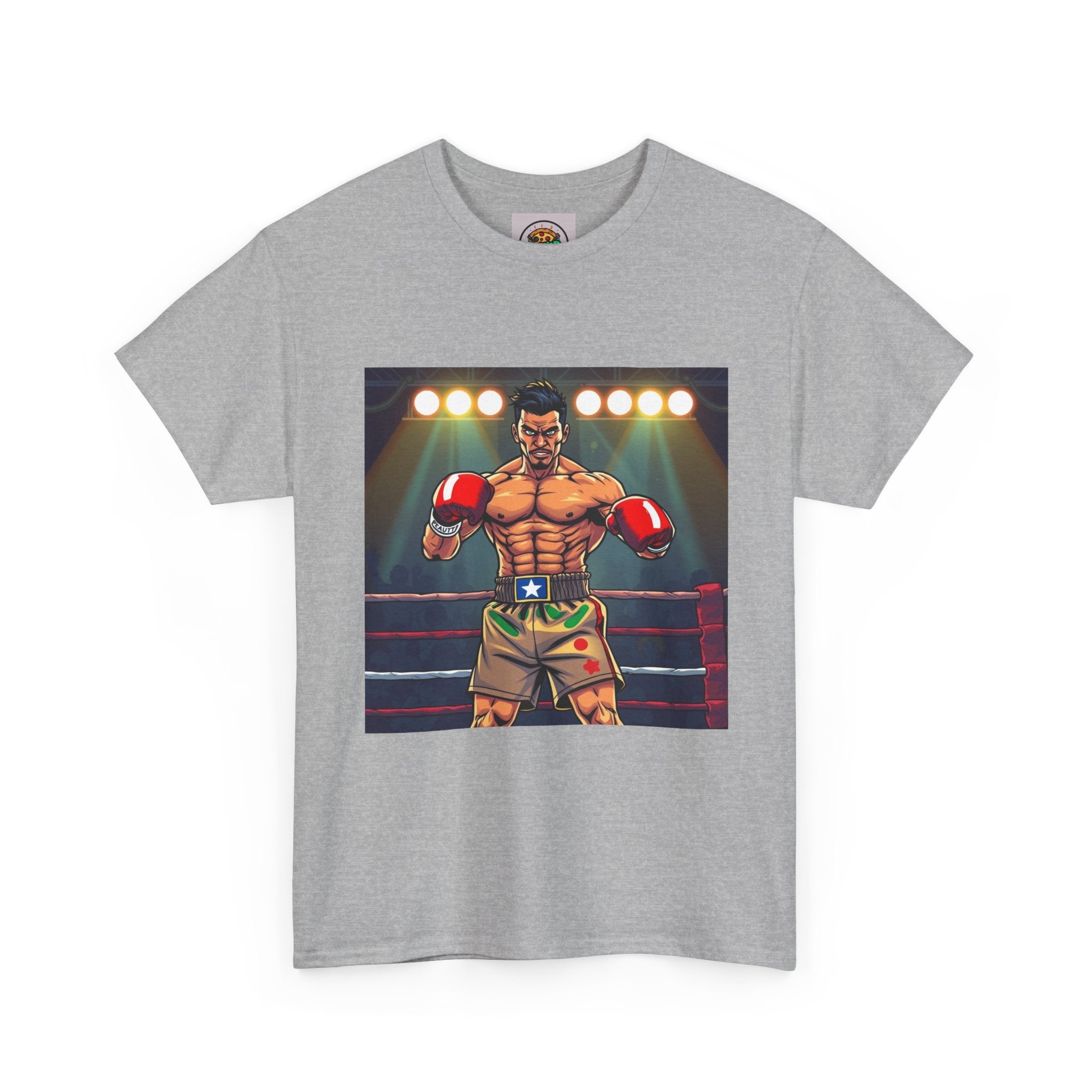 Fighter's Spirit Graphic Tee, Boxing Shirt for Fitness Lovers, Unisex Sportswear, Gym Shirt, Casual Wear for Sports Events