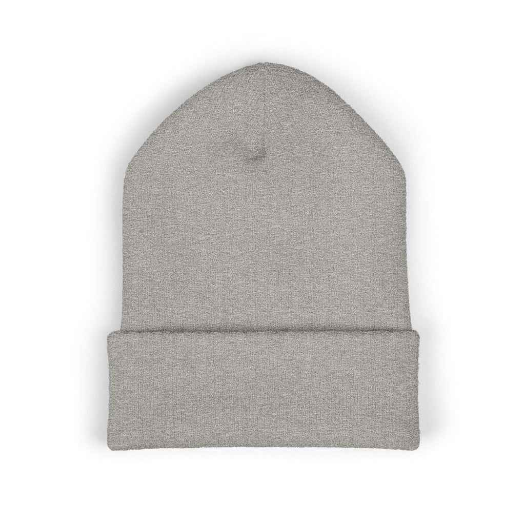 Embroidered Classic Cuffed Beanie, Cozy Winter Hat, Stylish Gift for Her, Cute Embroidery Beanie, Trendy Knit Cap