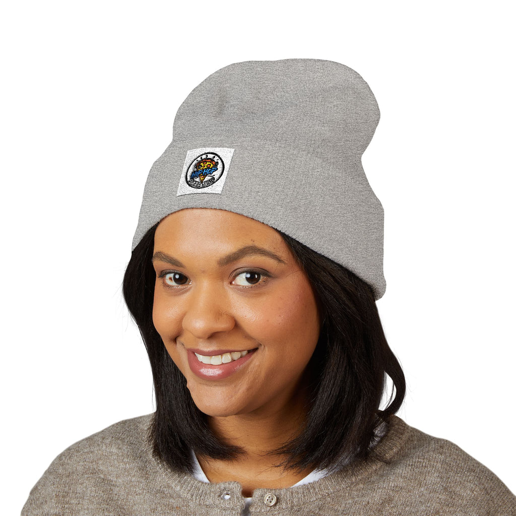 Embroidered Classic Cuffed Beanie, Cozy Winter Hat, Stylish Gift for Her, Cute Embroidery Beanie, Trendy Knit Cap