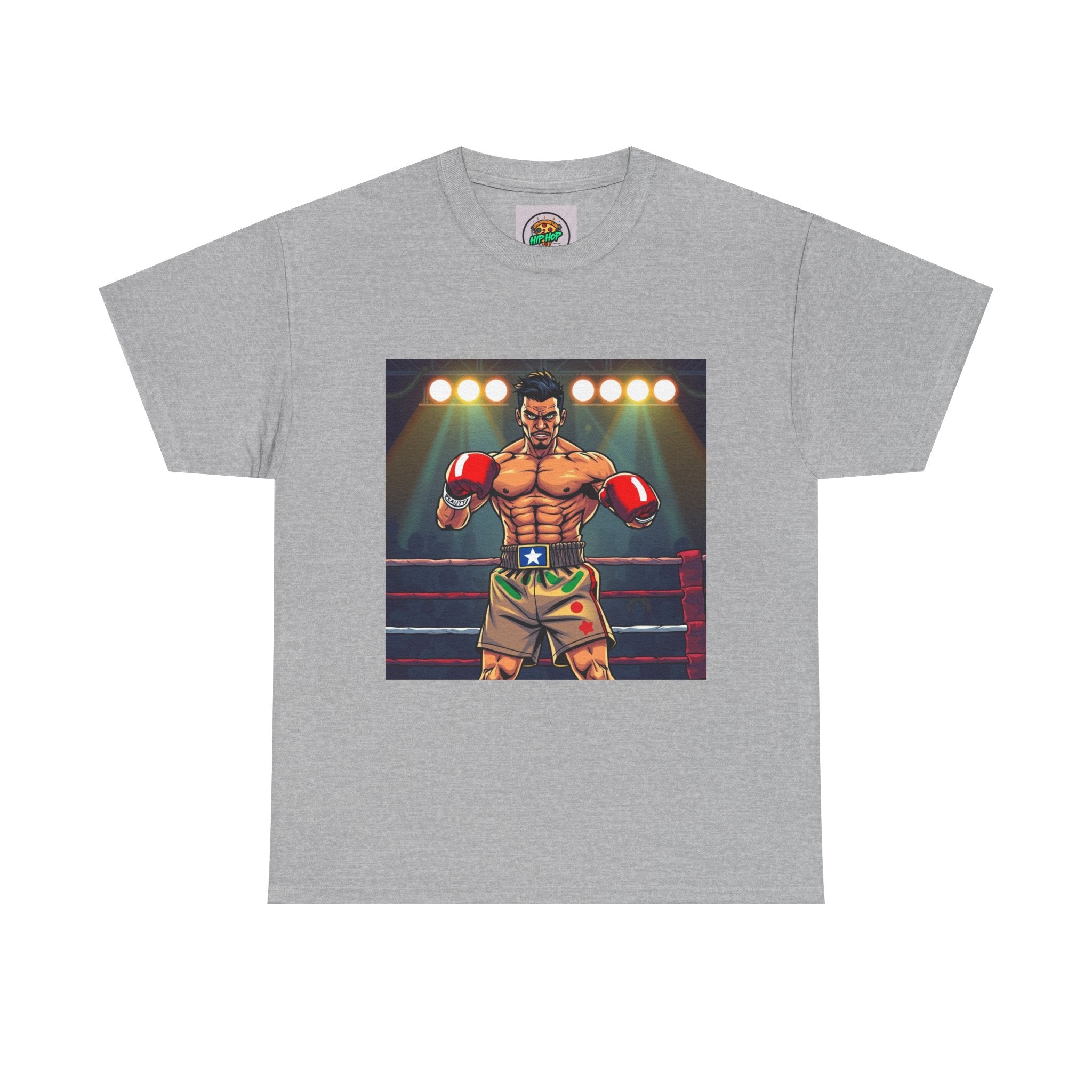 Fighter's Spirit Graphic Tee, Boxing Shirt for Fitness Lovers, Unisex Sportswear, Gym Shirt, Casual Wear for Sports Events
