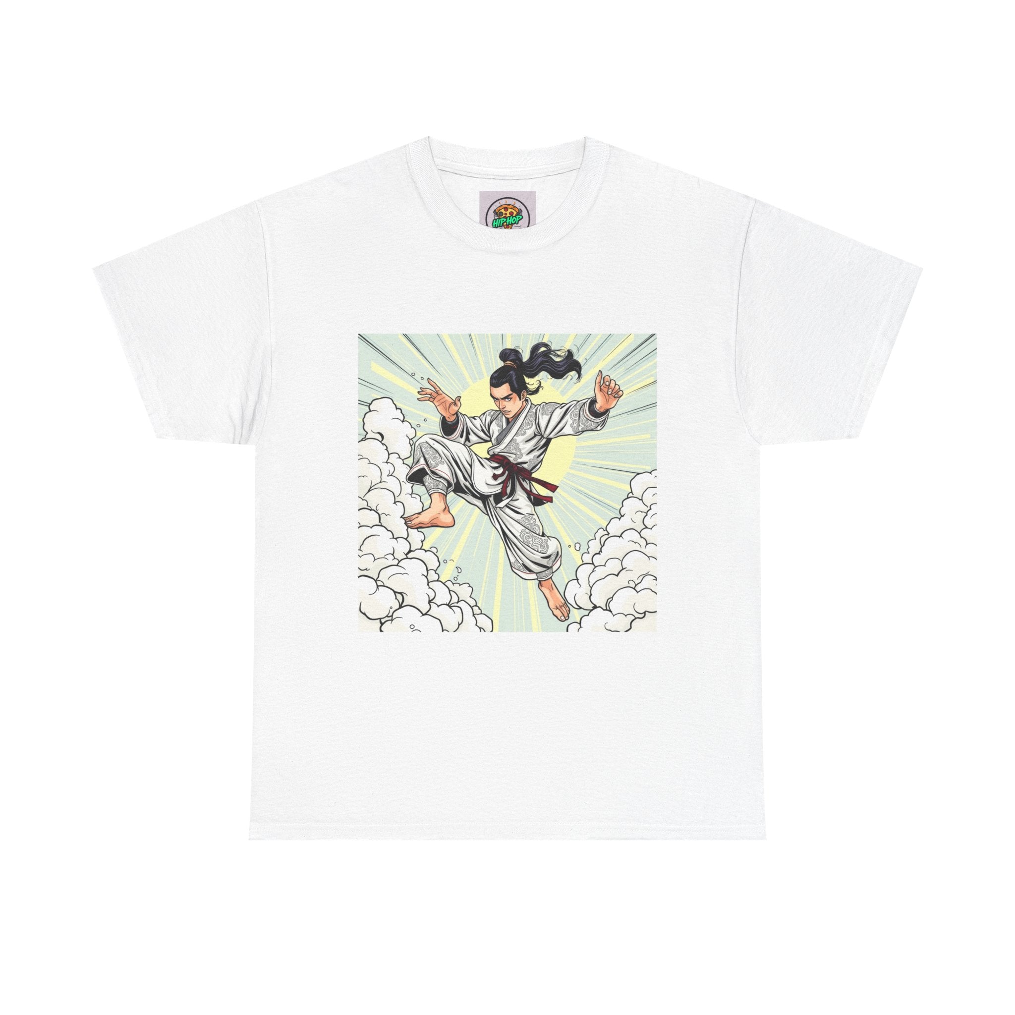 Unisex Heavy Cotton Tee with Dynamic Artist Design, Casual Wear, Graphic Tee, Unisex T-Shirt, Comfortable Fit, Perfect Gift for Anime Fans