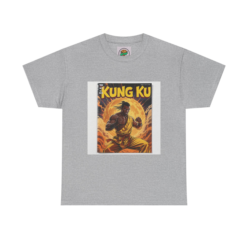 Vintage Kung Fu Unisex Heavy Cotton Tee, Graphic Tee, Martial Arts T-Shirt, Retro Kung Fu Shirt, Gift for Martial Arts Lovers, Casual Wear