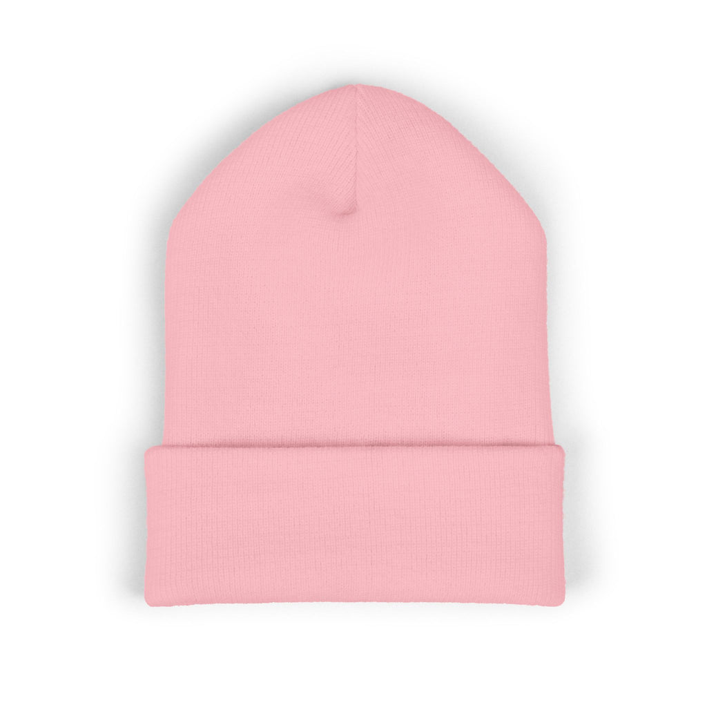 Embroidered Classic Cuffed Beanie, Cozy Winter Hat, Stylish Gift for Her, Cute Embroidery Beanie, Trendy Knit Cap