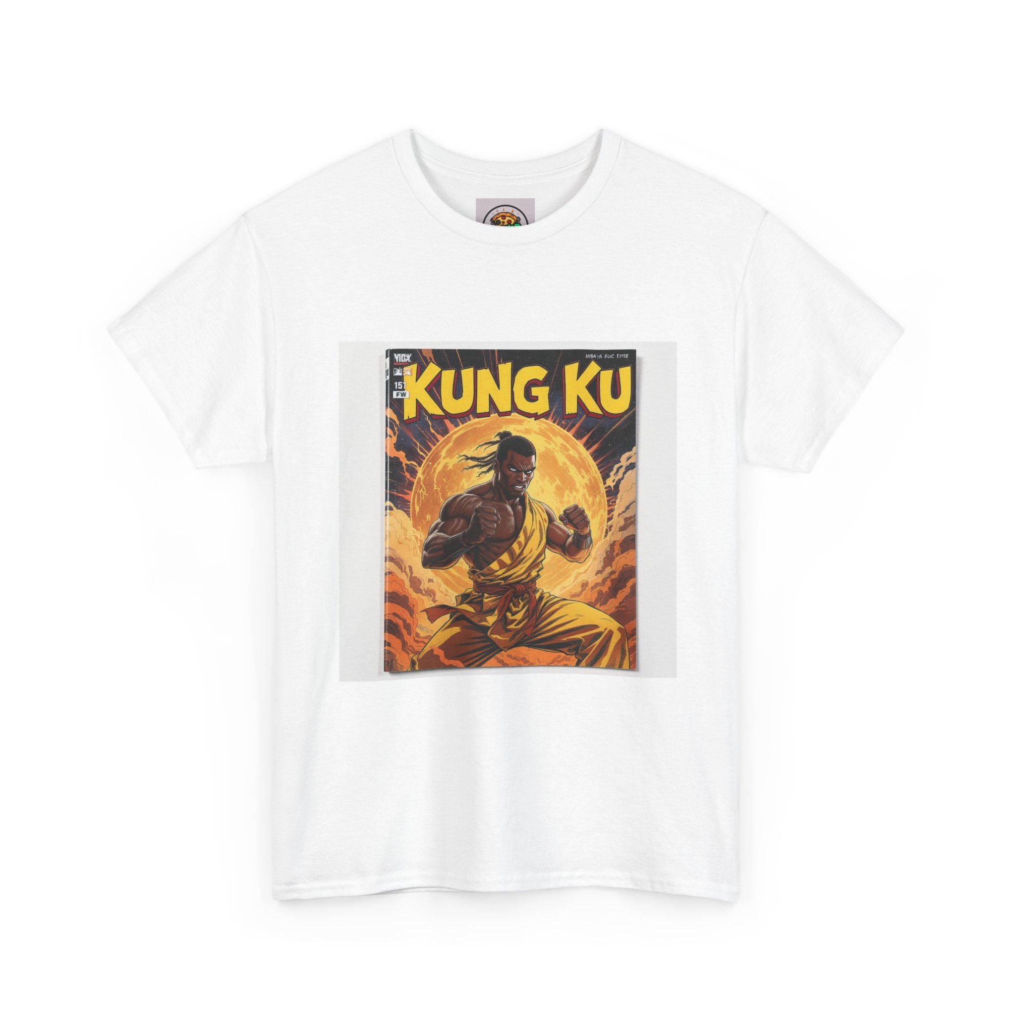 Vintage Kung Fu Unisex Heavy Cotton Tee, Graphic Tee, Martial Arts T-Shirt, Retro Kung Fu Shirt, Gift for Martial Arts Lovers, Casual Wear