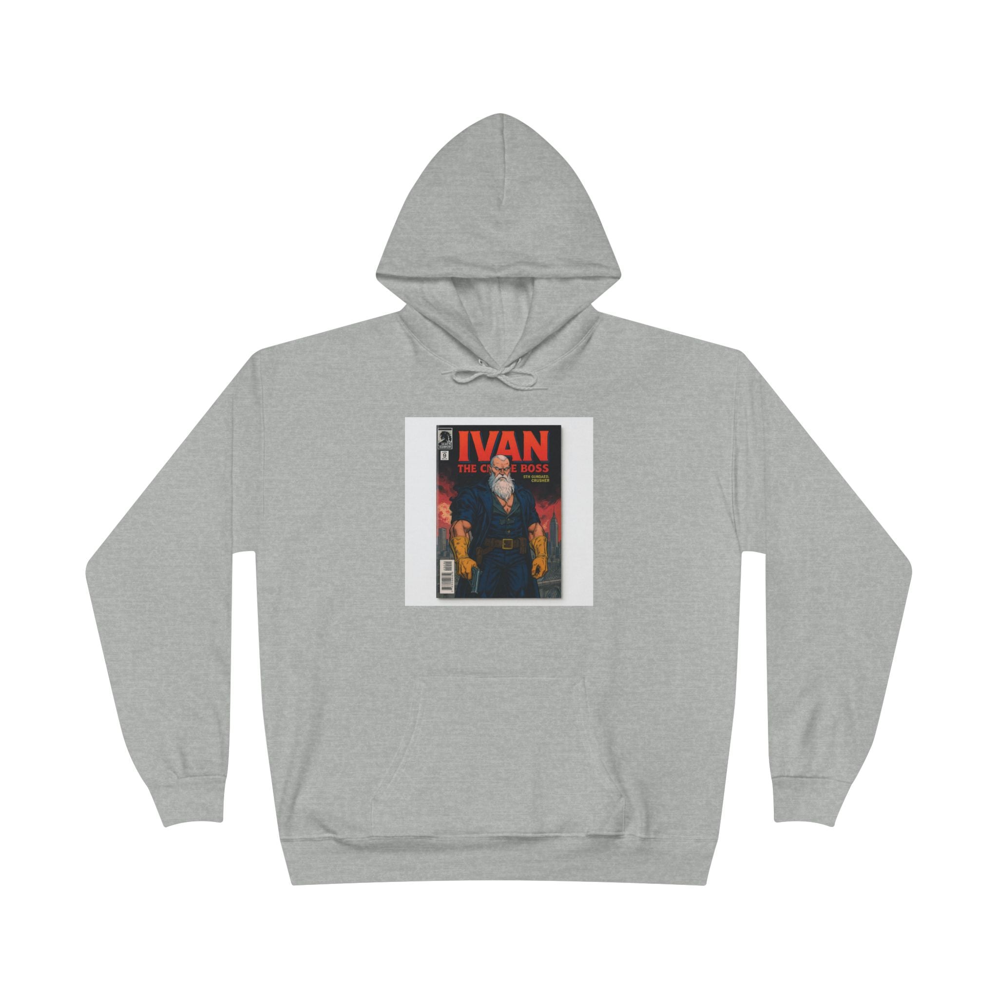 Trendy Eco-Friendly Pullover Hoodie | Unique Ivan Magazine Design, Casual Wear, Hip-Hop Style, Gift for Friends, Sustainable Fashion