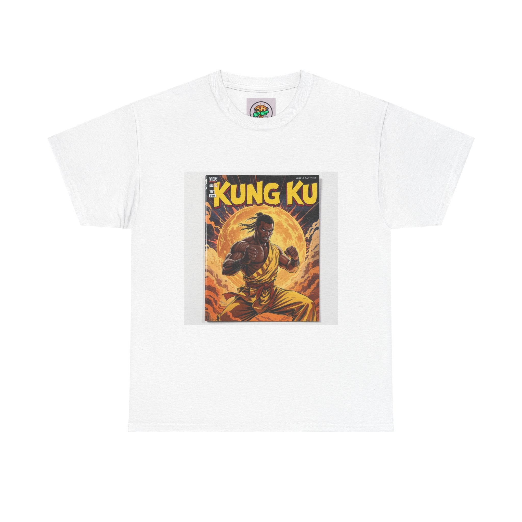 Vintage Kung Fu Unisex Heavy Cotton Tee, Graphic Tee, Martial Arts T-Shirt, Retro Kung Fu Shirt, Gift for Martial Arts Lovers, Casual Wear