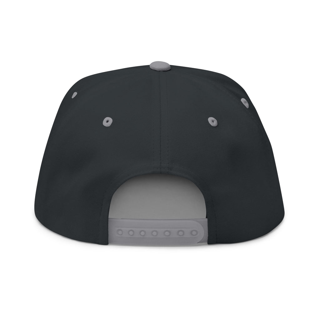 Hip Hop Pizza Flat Bill Cap, Cool Streetwear Hat, Embroidered Cap for Music Lovers, Gift for Hip Hop Fans, Trendy Urban Fashion