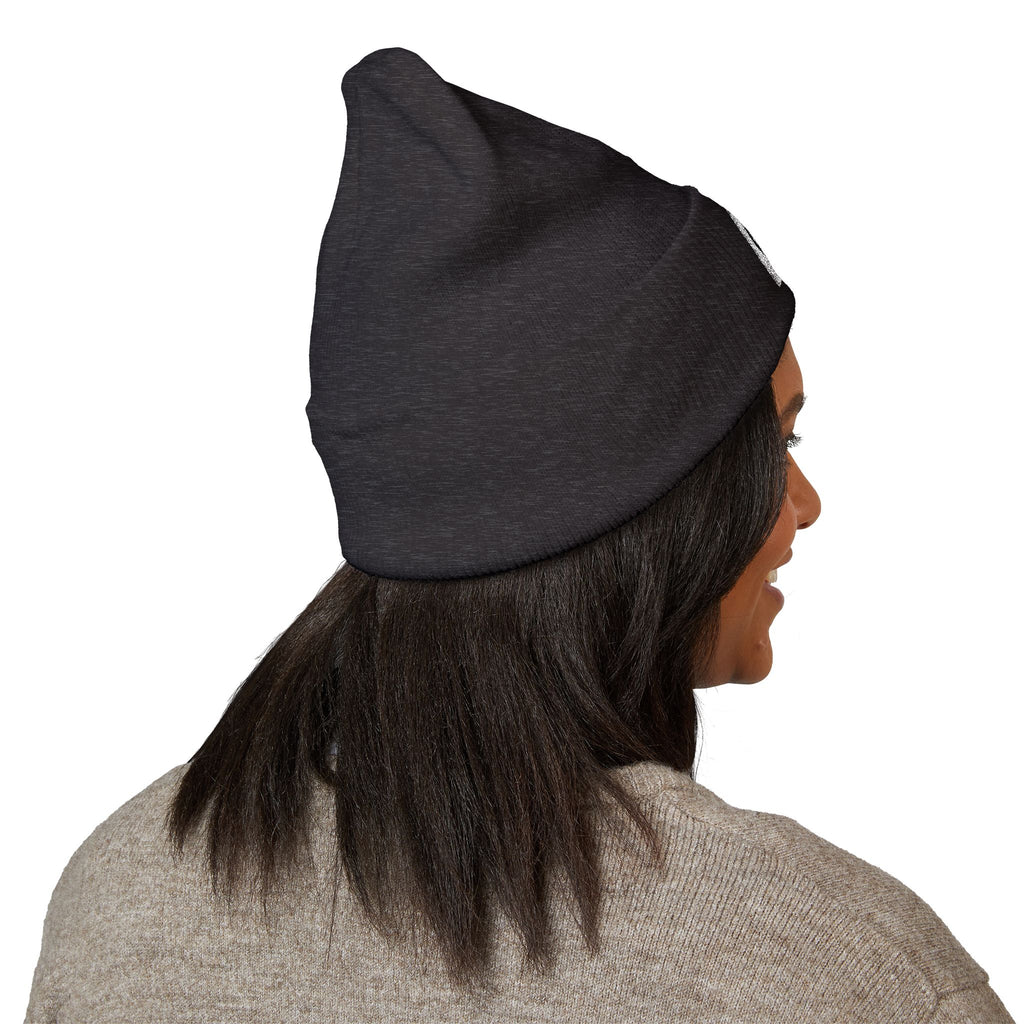 Embroidered Classic Cuffed Beanie, Cozy Winter Hat, Stylish Gift for Her, Cute Embroidery Beanie, Trendy Knit Cap