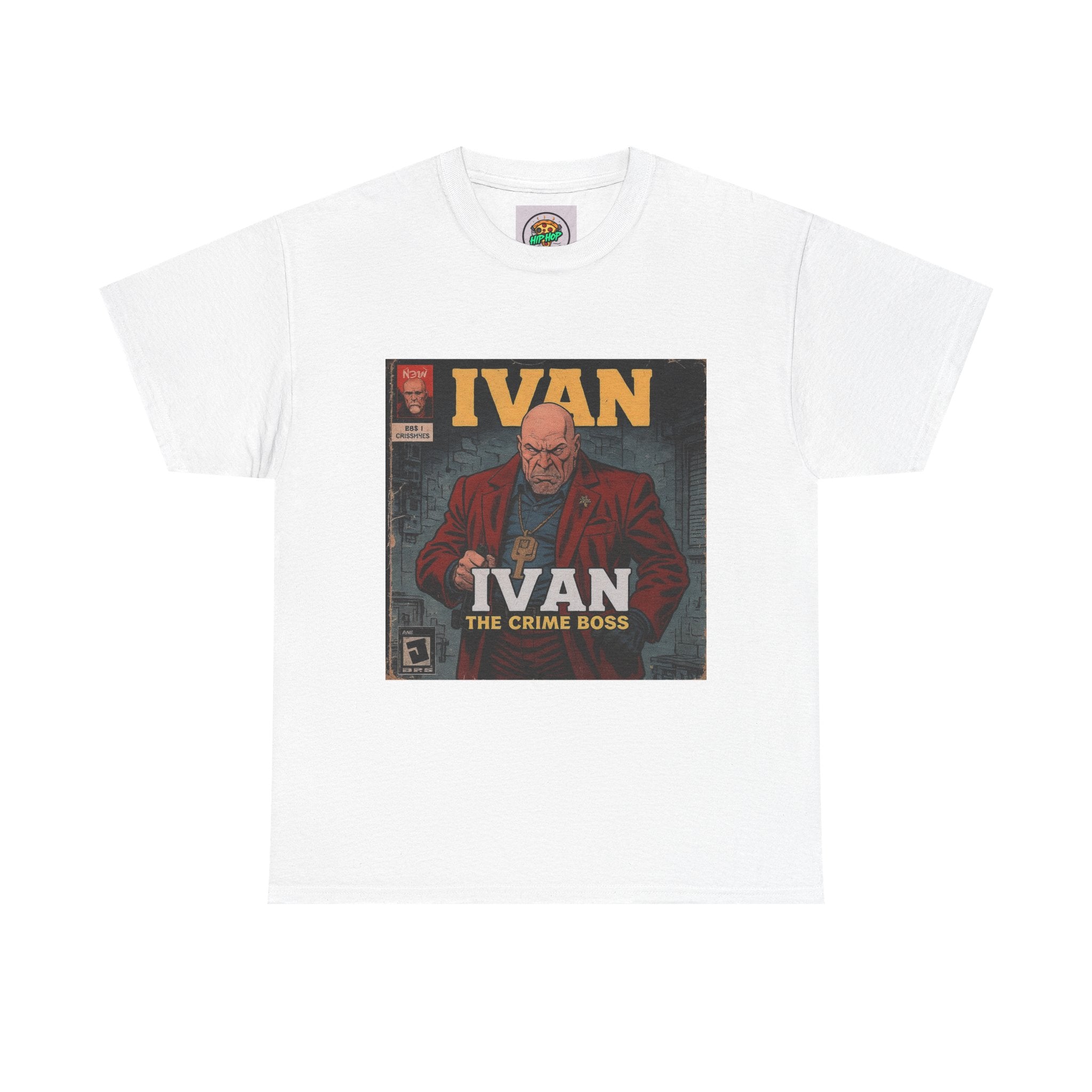 Ivan the Crime Boss Tee, Unisex Heavy Cotton Shirt, Streetwear Graphic Tee, Retro Comic Style T-Shirt, Perfect Gift for Fans