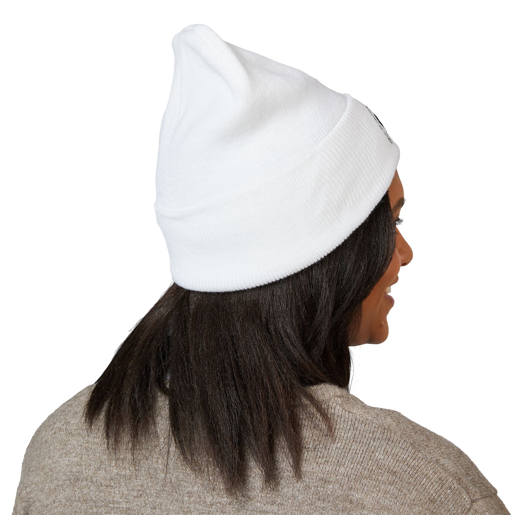 Embroidered Classic Cuffed Beanie, Cozy Winter Hat, Stylish Gift for Her, Cute Embroidery Beanie, Trendy Knit Cap