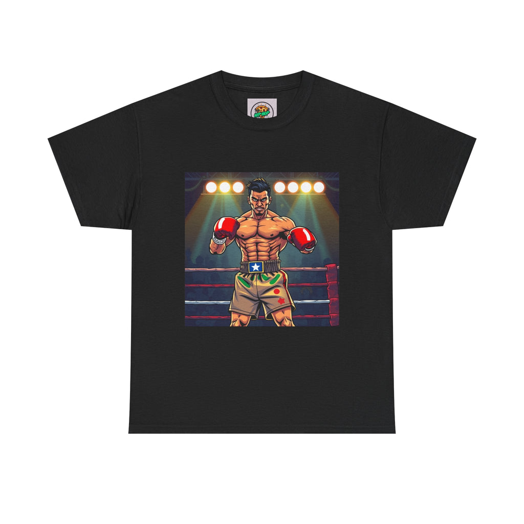 Fighter's Spirit Graphic Tee, Boxing Shirt for Fitness Lovers, Unisex Sportswear, Gym Shirt, Casual Wear for Sports Events