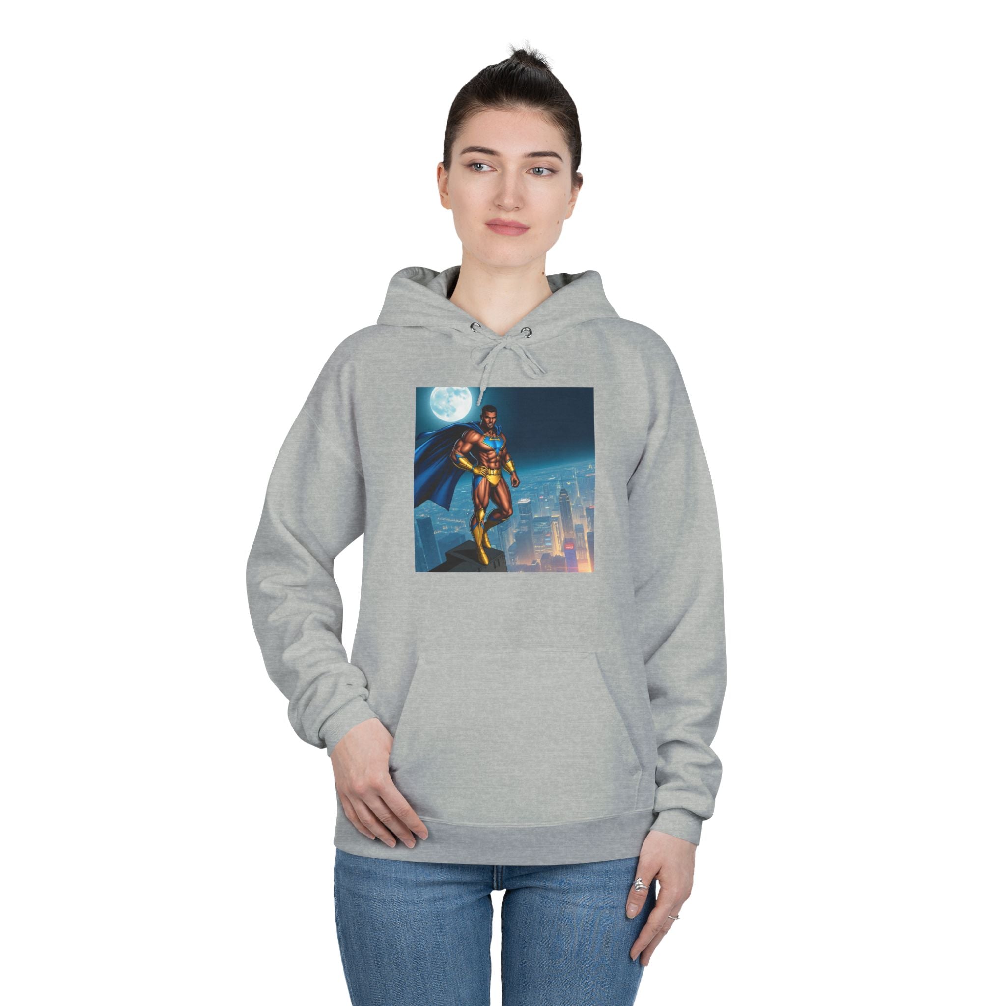Heroic Eco-Friendly Hoodie, Unisex Pullover, Perfect for Comic Fans and Gift, Celebrate Creativity