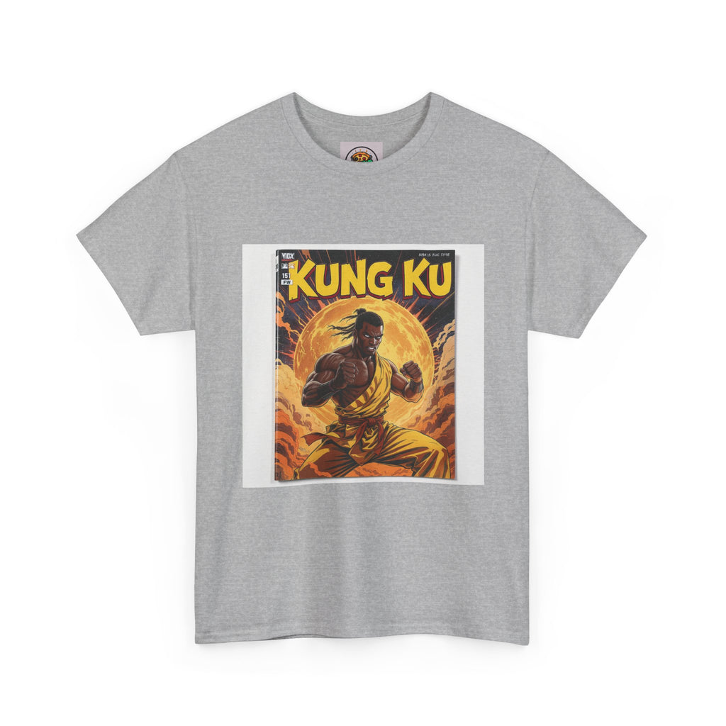 Vintage Kung Fu Unisex Heavy Cotton Tee, Graphic Tee, Martial Arts T-Shirt, Retro Kung Fu Shirt, Gift for Martial Arts Lovers, Casual Wear