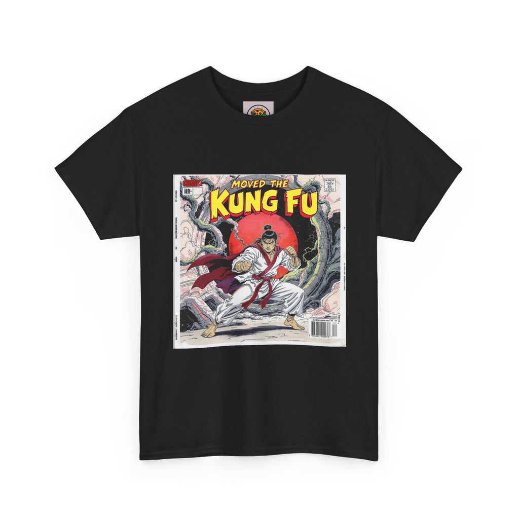 Kung Fu Graphic Tee, Unisex Heavy Cotton T-shirt, Martial Arts Apparel, Retro Comic Shirt, Gift for Fighters, Casual Wear