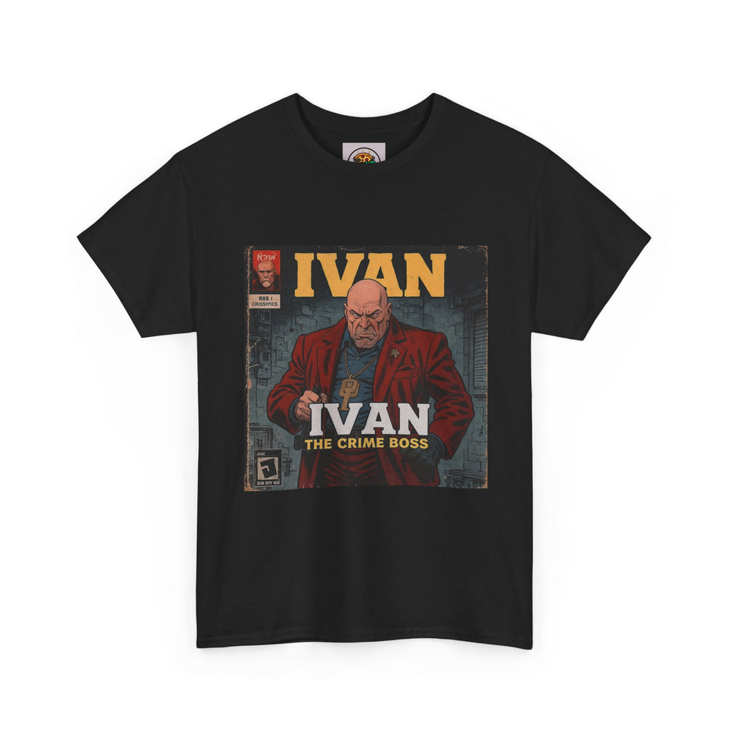 Ivan the Crime Boss Tee, Unisex Heavy Cotton Shirt, Streetwear Graphic Tee, Retro Comic Style T-Shirt, Perfect Gift for Fans