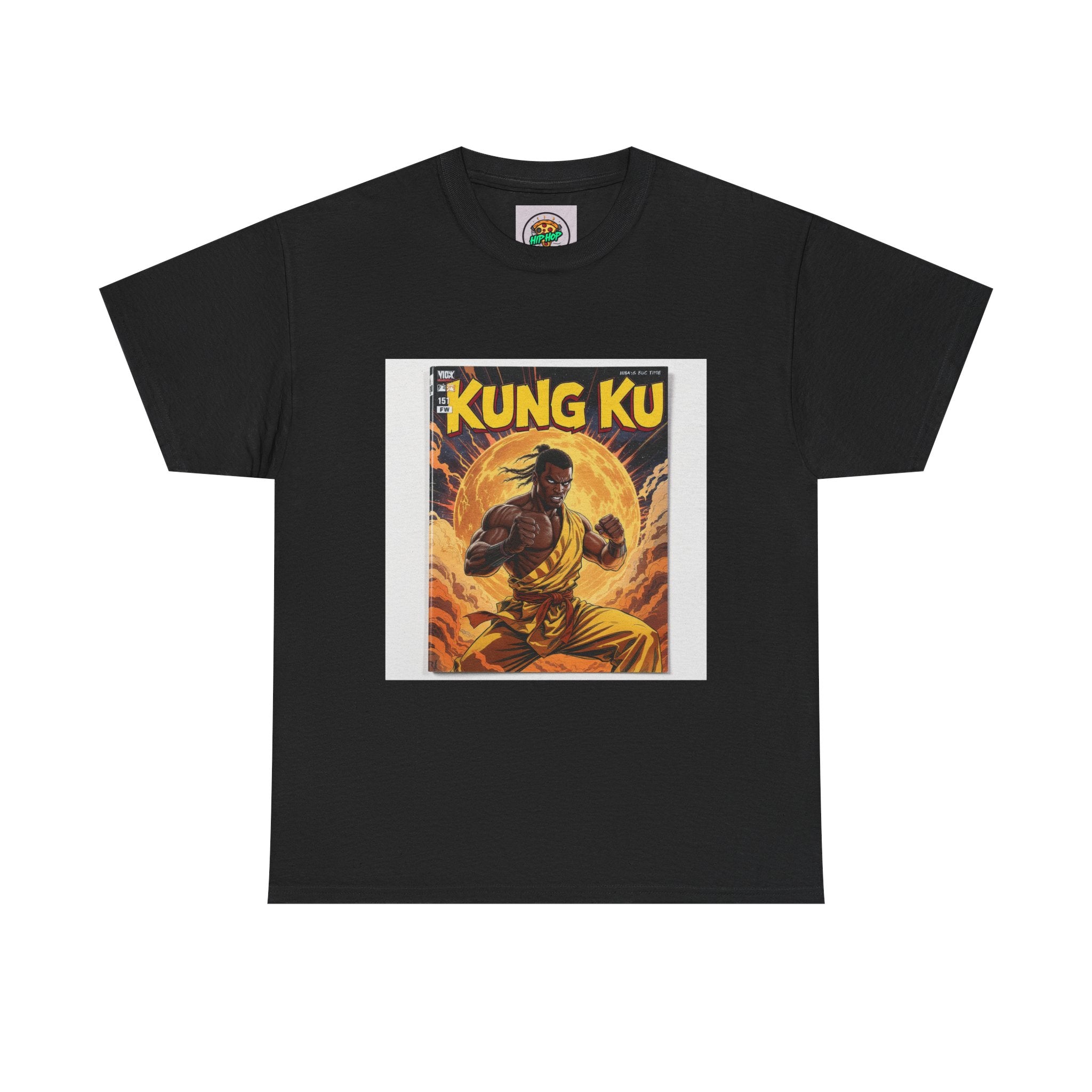 Vintage Kung Fu Unisex Heavy Cotton Tee, Graphic Tee, Martial Arts T-Shirt, Retro Kung Fu Shirt, Gift for Martial Arts Lovers, Casual Wear