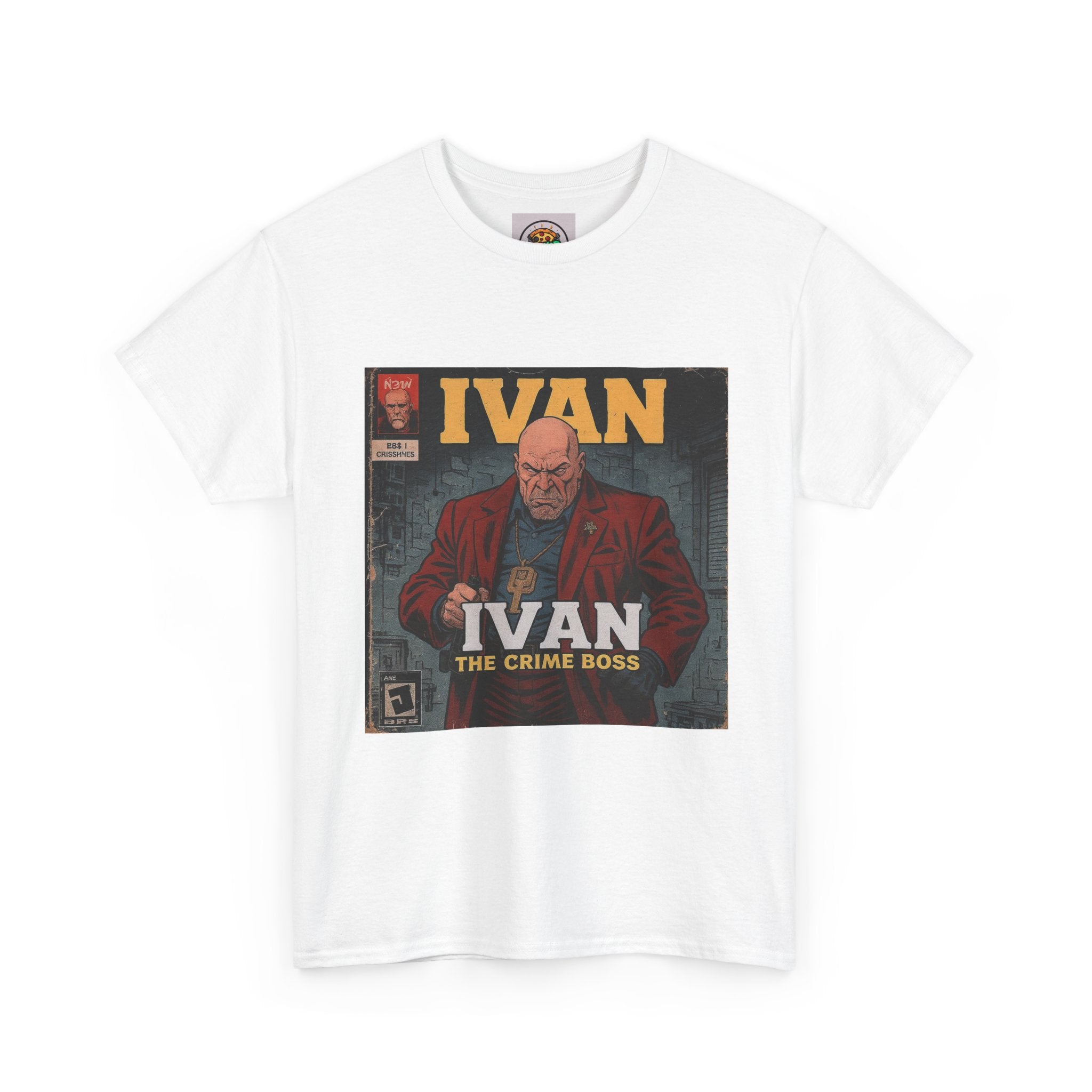 Ivan the Crime Boss Tee, Unisex Heavy Cotton Shirt, Streetwear Graphic Tee, Retro Comic Style T-Shirt, Perfect Gift for Fans