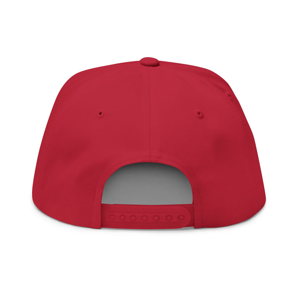 Hip Hop Pizza Flat Bill Cap, Cool Streetwear Hat, Embroidered Cap for Music Lovers, Gift for Hip Hop Fans, Trendy Urban Fashion