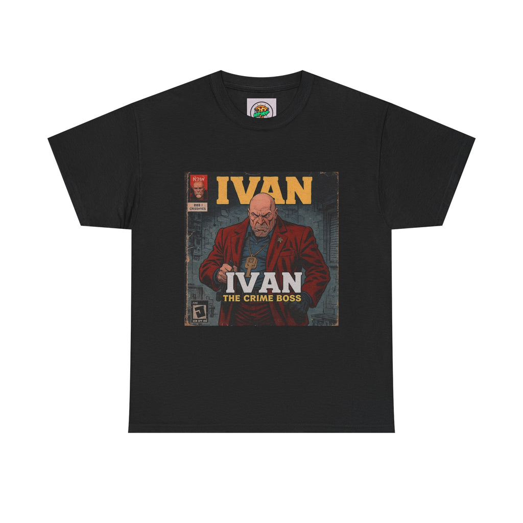 Ivan the Crime Boss Tee, Unisex Heavy Cotton Shirt, Streetwear Graphic Tee, Retro Comic Style T-Shirt, Perfect Gift for Fans