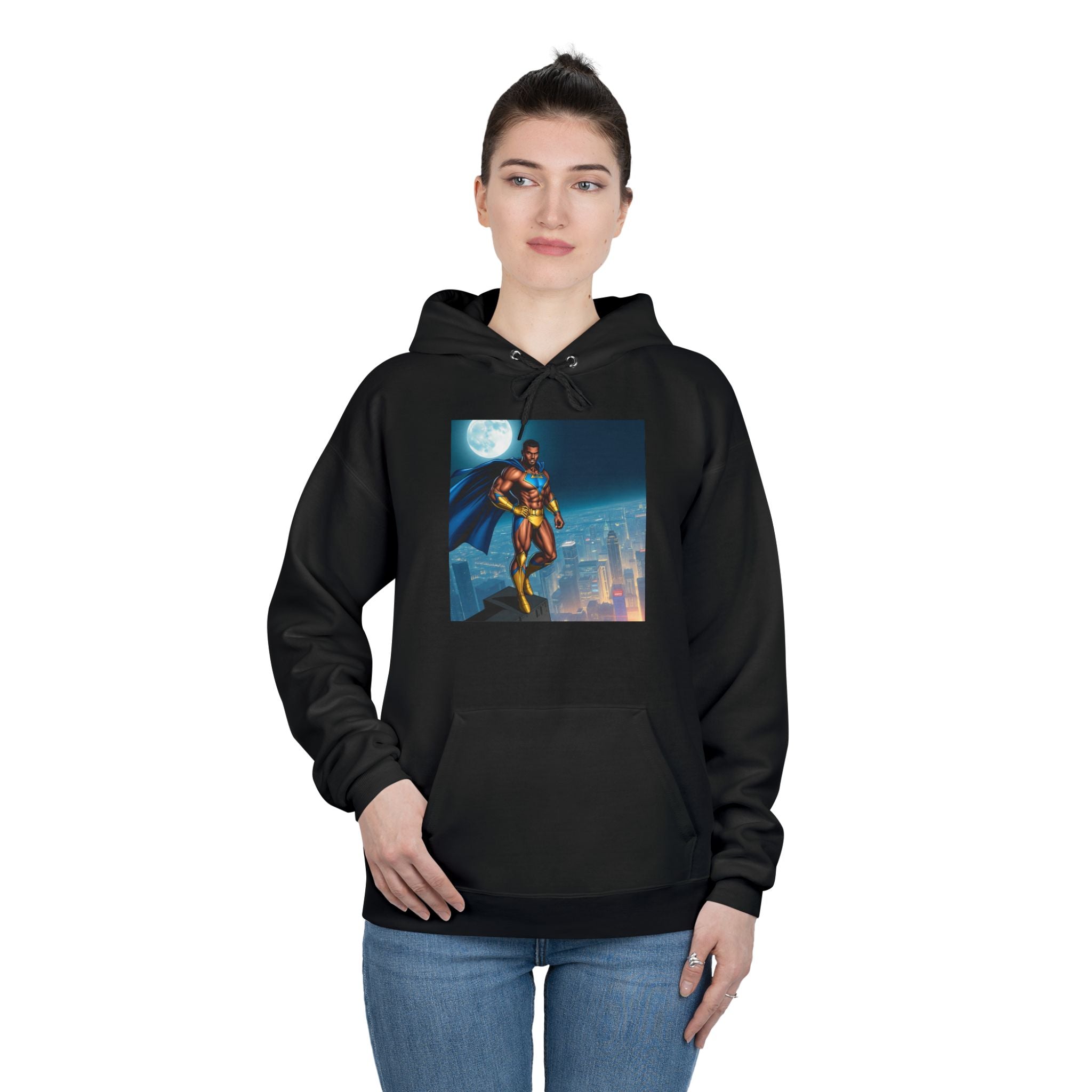 Heroic Eco-Friendly Hoodie, Unisex Pullover, Perfect for Comic Fans and Gift, Celebrate Creativity