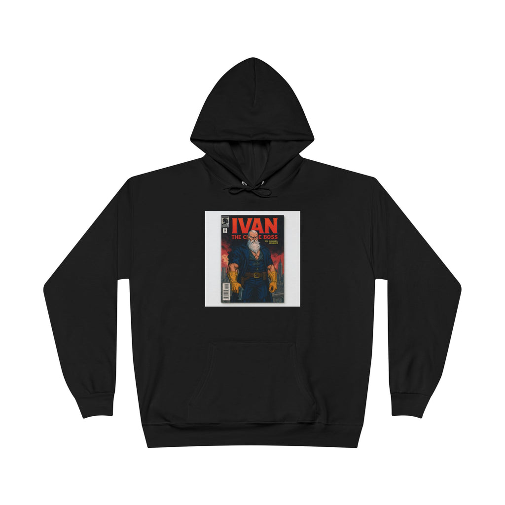 Trendy Eco-Friendly Pullover Hoodie | Unique Ivan Magazine Design, Casual Wear, Hip-Hop Style, Gift for Friends, Sustainable Fashion