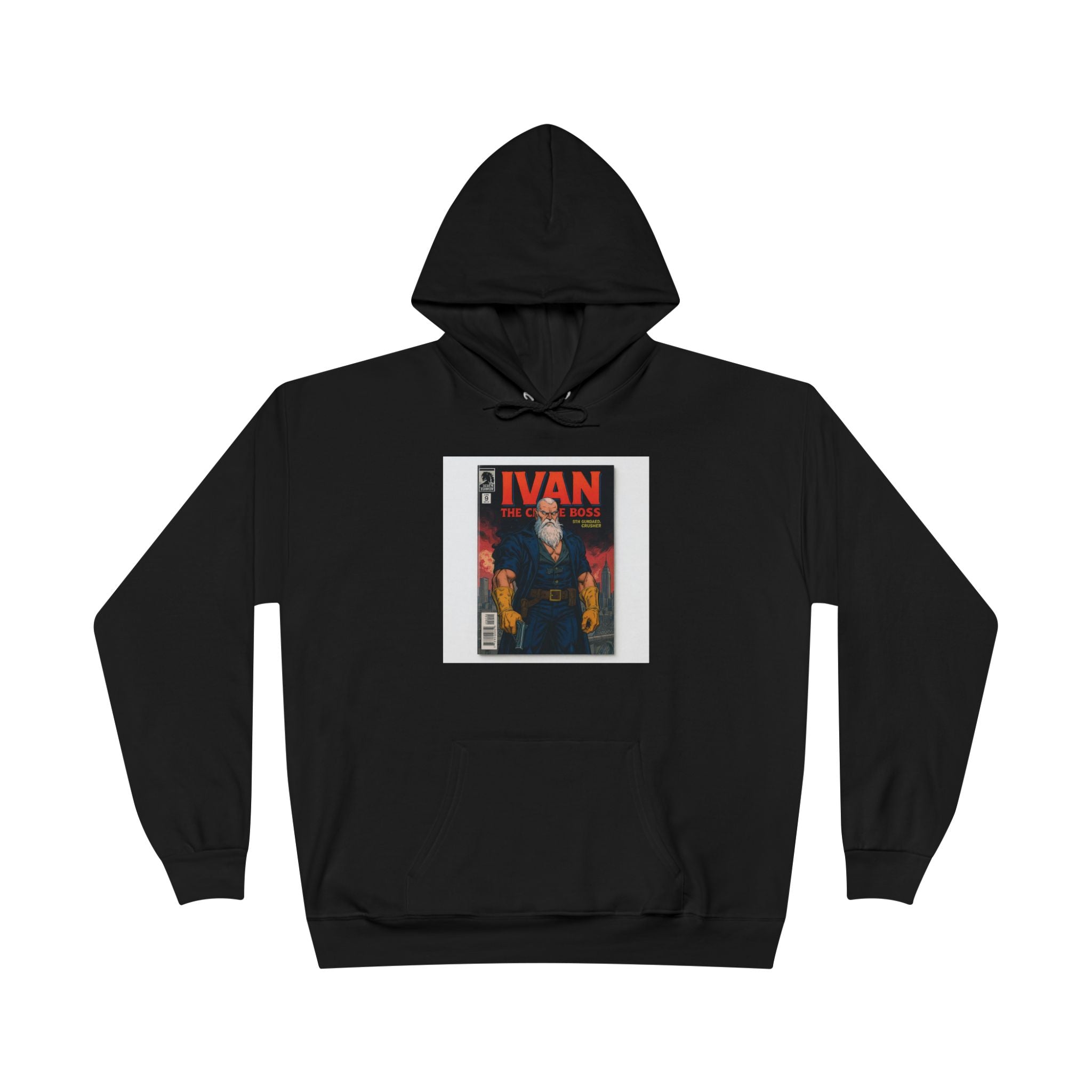Trendy Eco-Friendly Pullover Hoodie | Unique Ivan Magazine Design, Casual Wear, Hip-Hop Style, Gift for Friends, Sustainable Fashion