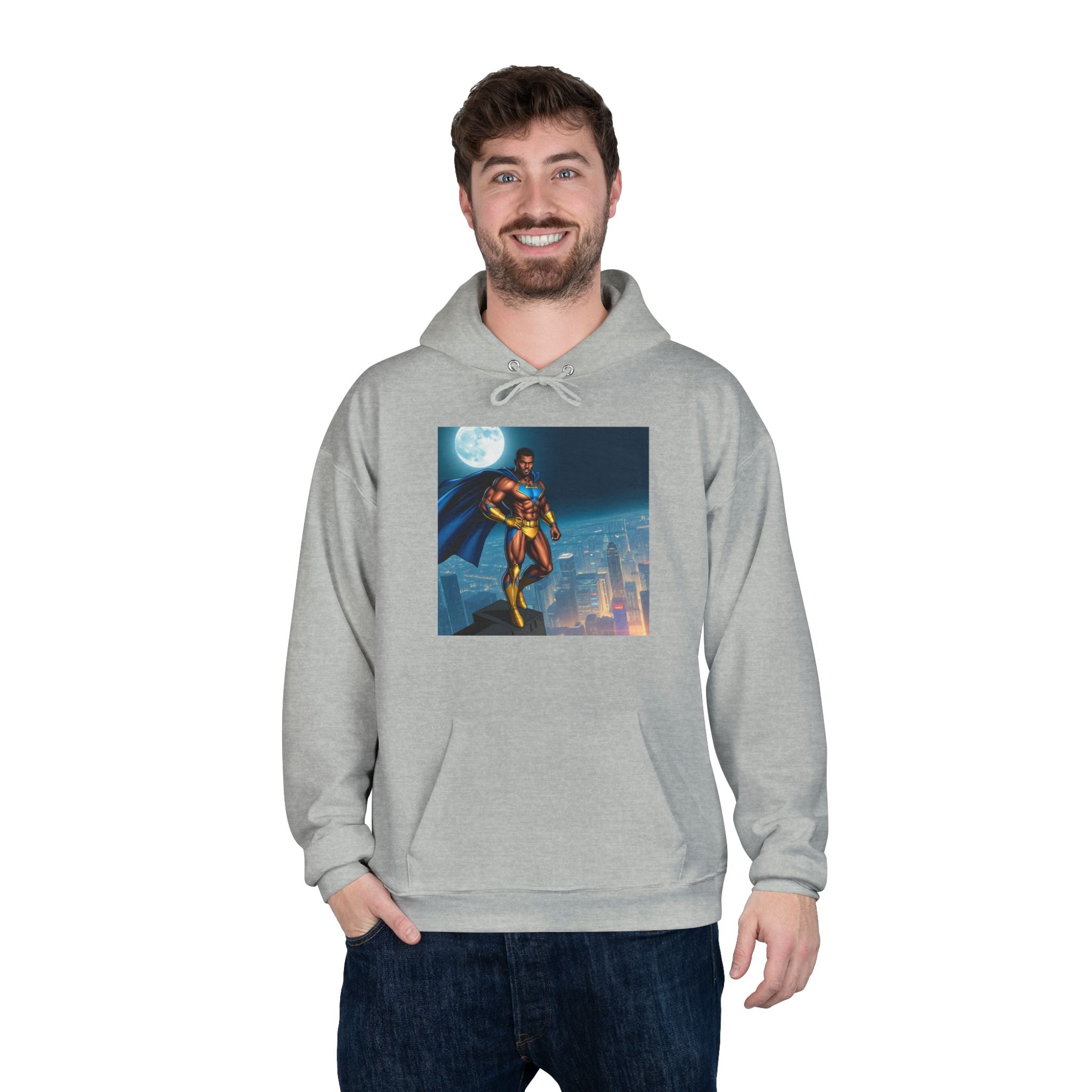 Heroic Eco-Friendly Hoodie, Unisex Pullover, Perfect for Comic Fans and Gift, Celebrate Creativity
