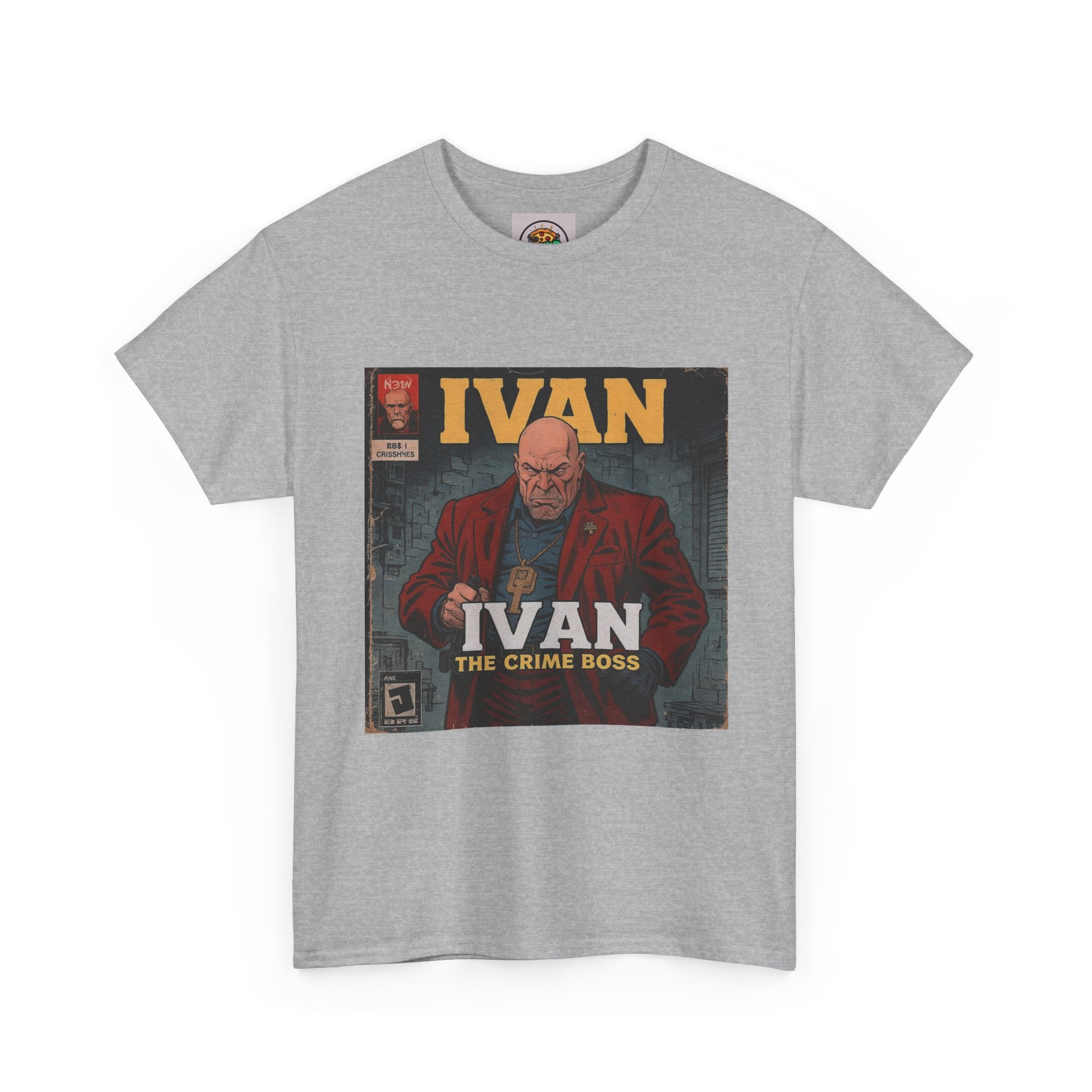 Ivan the Crime Boss Tee, Unisex Heavy Cotton Shirt, Streetwear Graphic Tee, Retro Comic Style T-Shirt, Perfect Gift for Fans