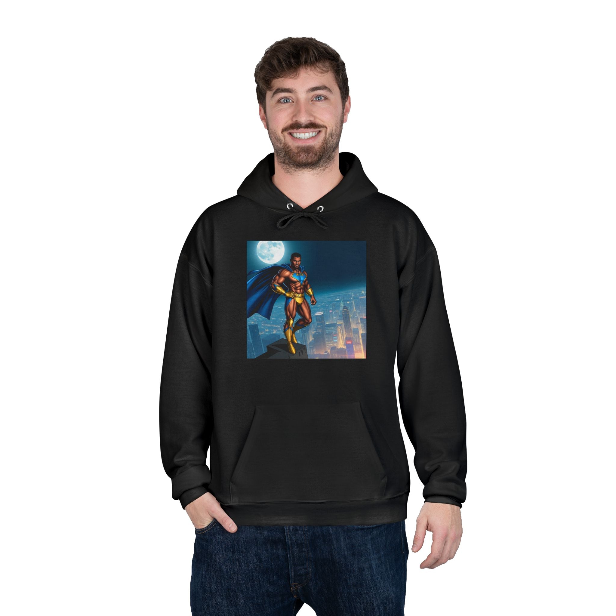 Heroic Eco-Friendly Hoodie, Unisex Pullover, Perfect for Comic Fans and Gift, Celebrate Creativity