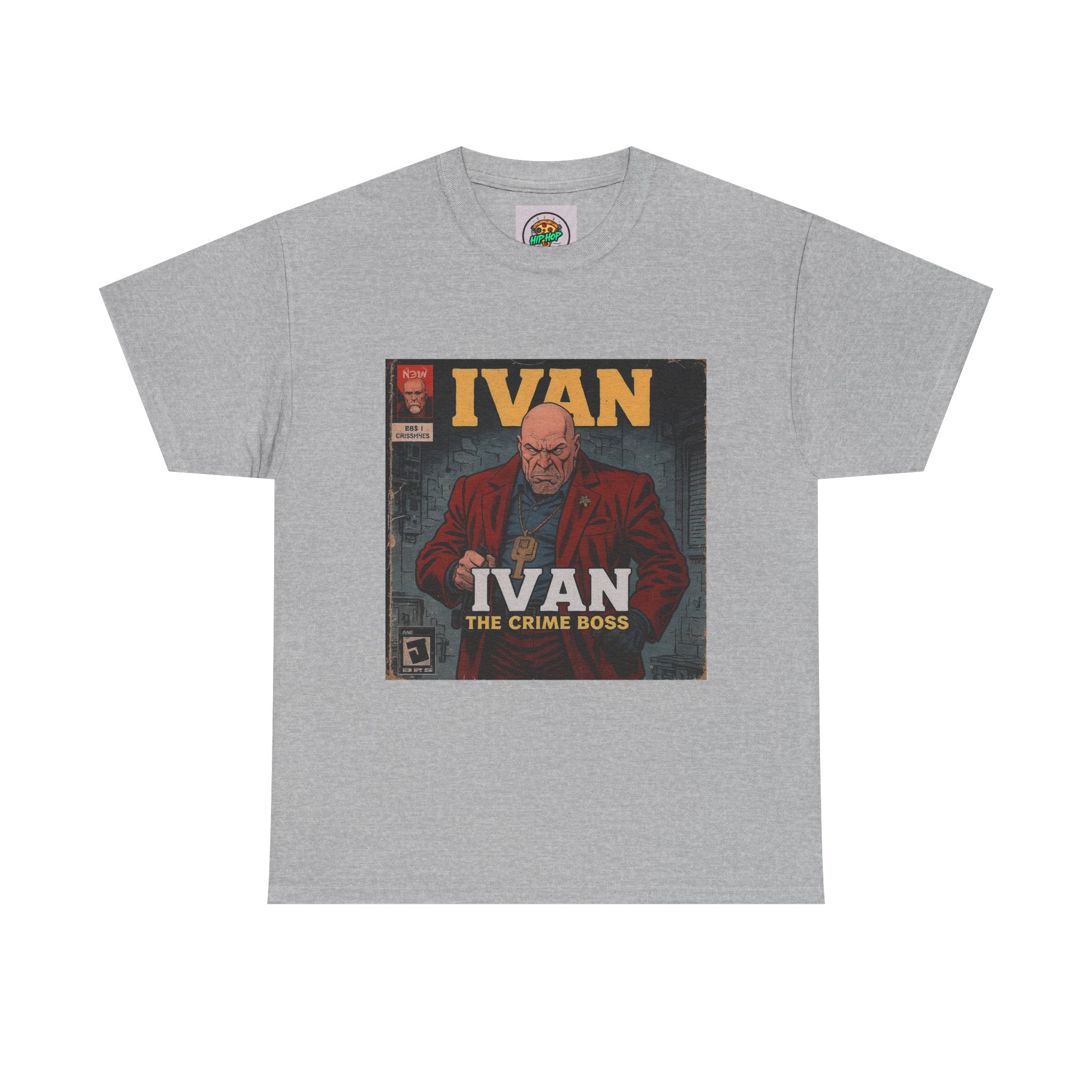 Ivan the Crime Boss Tee, Unisex Heavy Cotton Shirt, Streetwear Graphic Tee, Retro Comic Style T-Shirt, Perfect Gift for Fans