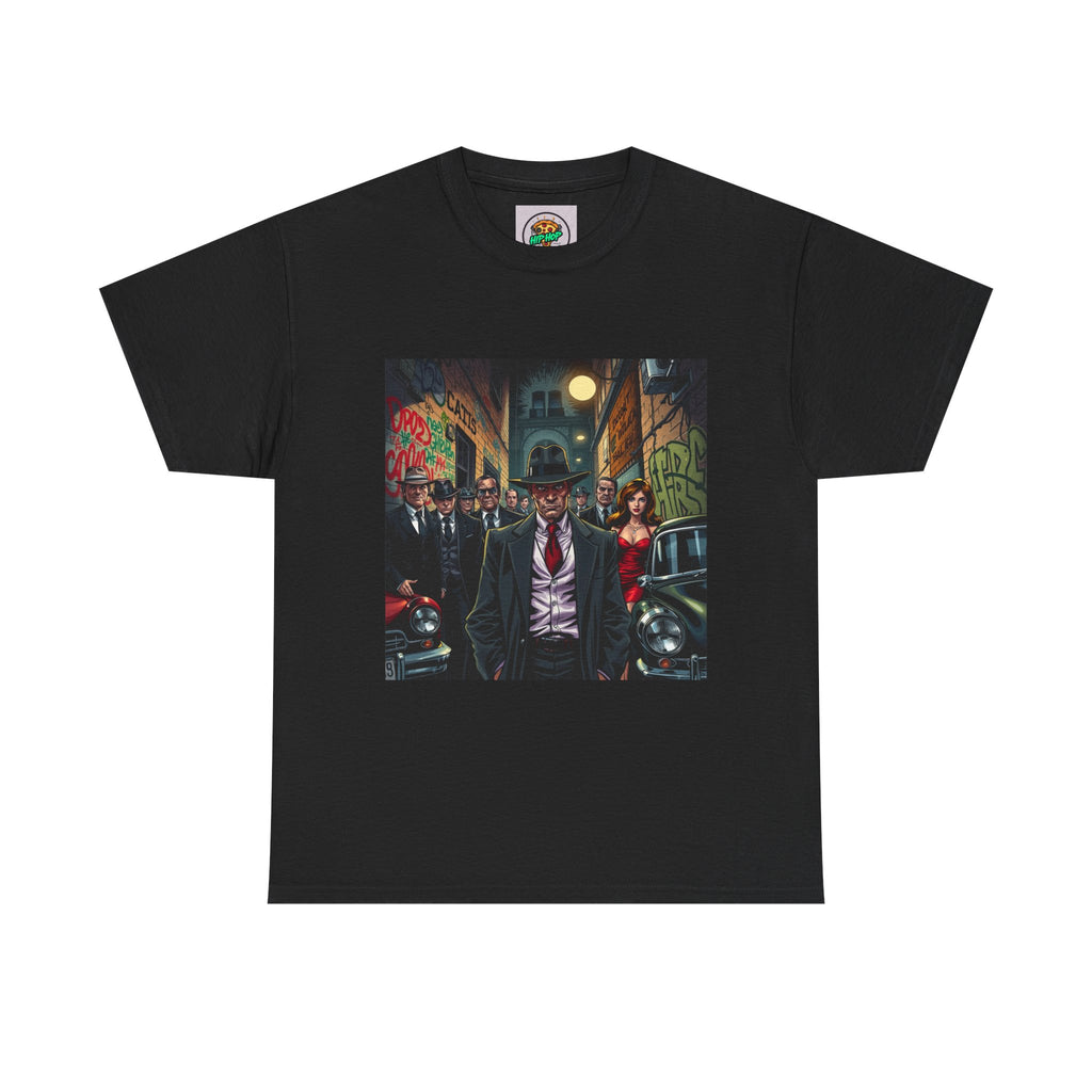 Urban Street Art Unisex Heavy Cotton Tee, Graphic Art Shirt, Casual Wear, Gift for Art Lovers, Street Fashion Tee