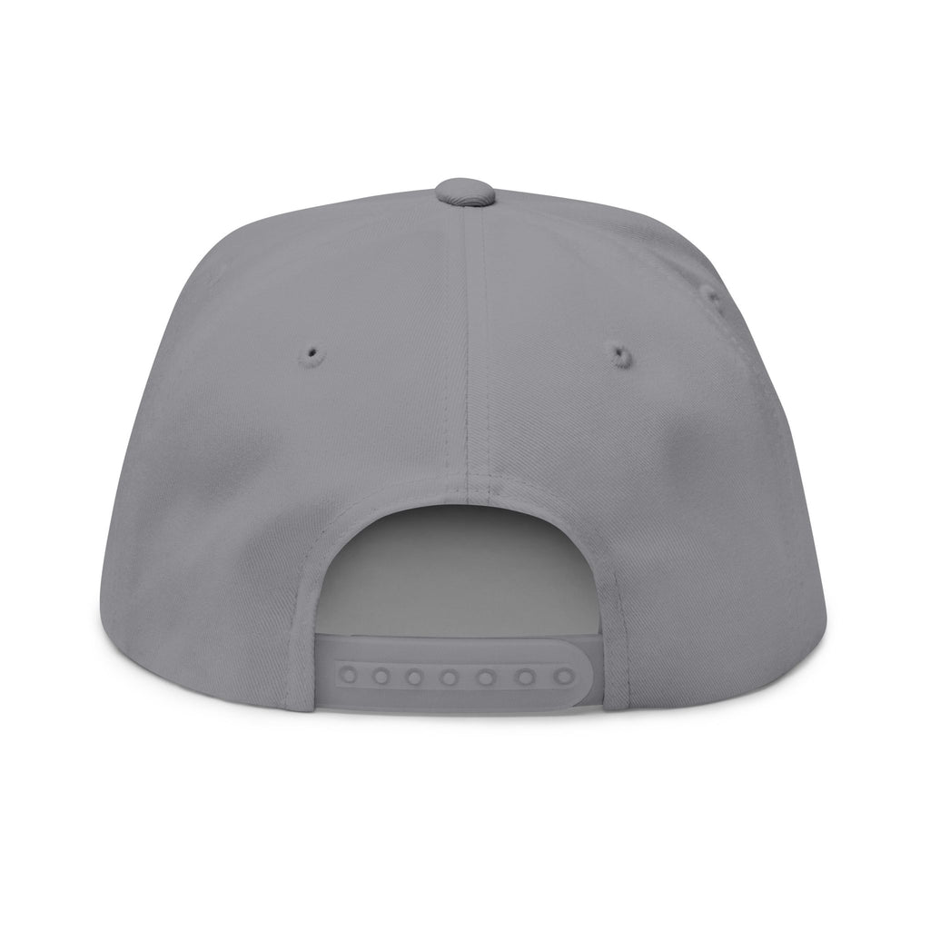 Hip Hop Pizza Flat Bill Cap, Cool Streetwear Hat, Embroidered Cap for Music Lovers, Gift for Hip Hop Fans, Trendy Urban Fashion